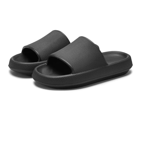 Cloud Slippers For Women Shower Shoes Pillow Slides Indoor House Outdoor Flip Flops For Men Bathroom Non-Slip Home Bubble Foam Beach Platform Slippers