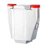 HKAUTOPART Universal 11"X9.5"X3.5" 2.5" Water to Air Intercooler Air Inlet Out NPT 1/2 Silver