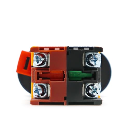 Bouton-poussoir momentané 22mm double pour simplifier le démarrage d'atelier - 6