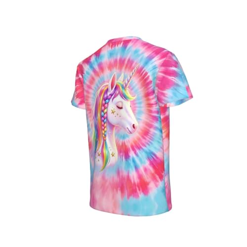 Image of Big Kids Tie Dye Shirt for Boys Girls Short Sleeve Hippie Tshirt Senior Tee