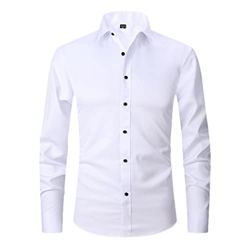 Chemise mince homme extensible couleur unie contre les plis