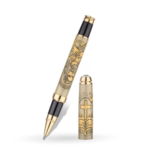 Image of Jesus Christ Etched Premium Metal Pen | The Eternal Faith Edition | Inspirational Christian Writing Pen | Elegant Gift for Men, Women, Teachers & Professionals