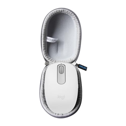 Anleo Durable Hard Travel Storage Case for Logitech M196 / Logitech M240 Wireless Mouse – Shockproof EVA Protective Case(Gray)