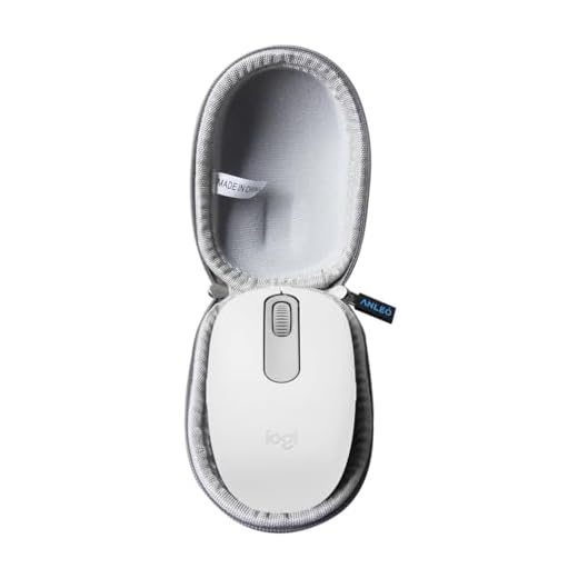 Anleo Durable Hard Travel Storage Case for Logitech M196 / Logitech M240 Wireless Mouse - Shockproof EVA Protective Case(Gray)
