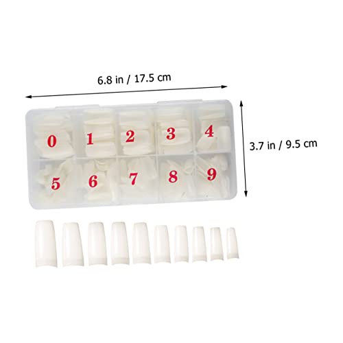 LALAFINA 1500 Unidades De Unhas Postiças Manicure Unhas Postiças Brancas Pontas De Unhas Curtas Pont