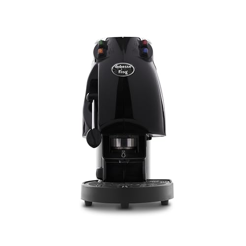 Didiesse Frog Revolution   Máquina de café en cápsulas de café espresso negro brillante para el hogar y la oficina, bonito diseño colorido para todos los entornos, bajo consumo 650 W (negro brillante)