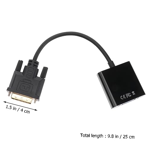 Homoyoyo 2Pcs Adaptador Dvi Para Vga Adaptador Dvi-D Para Vga Conversor Dvi-D Para Vga