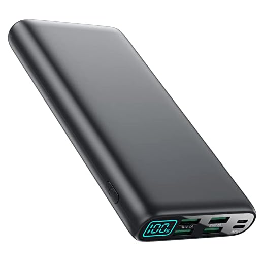 Portable Charger 38800mAh,LCD Display Power Bank,4 USB Outputs Battery Pack Backup, Dual Input USB-C Phone Charging Compatible with iPhone 13 Pro Max/13 Mini/12,Android Samsung Galaxy/Pixel/Nexus/iPad
