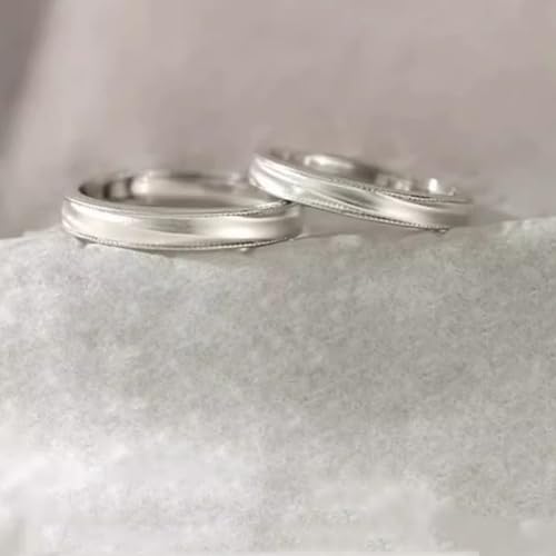 Bague réglable alliance couple argent 925 cadeau idéal