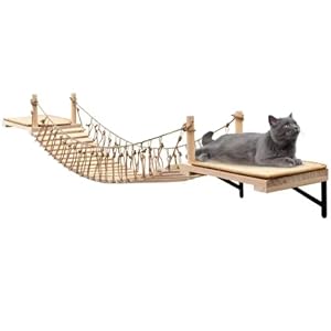 A.FATI L Katzen-Hängebrücke mit Wandmontierten Plattformen