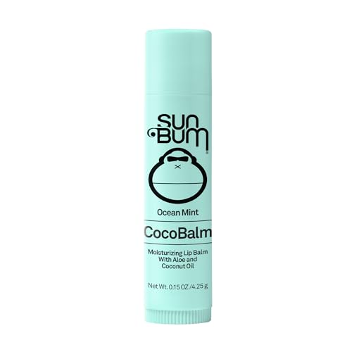 Sun Bum Cocobalm Ocean Mint - Hydrating Lip Balm With Coconut Oil and Aloe Vera - 0.15 oz Stick