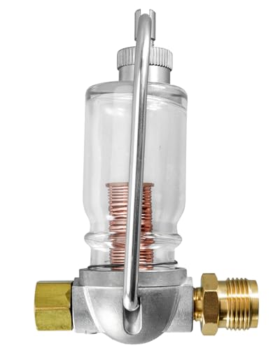 Fuel Sediment Bowl Glass Fit for Ford New Holland 1103-3383 D4NN9155A Tractor 158 C.I.3 Cylinder 2000 3000 4000 5000 Indust Const, Fuel Filter Sediment Bowl Assembly