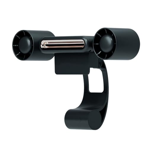 Uxsjakjsd Aire Acondicionado Portátil con Ventilador de Carga y Luz LED, Silencioso y Luminoso, con Pantalla Colgante de Cuatro Velocidades, Color Negro.
