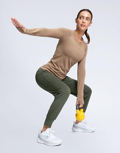 Image of SANTINY Women's Joggers Pants with Pockets Lightweight High Waisted Athletic Gym Workout Pants for Women Yoga Travel