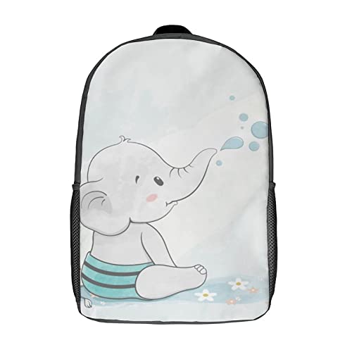 Sac d'école étudiant unisexe 17 pouces et sac à dos classique 3D animaux
