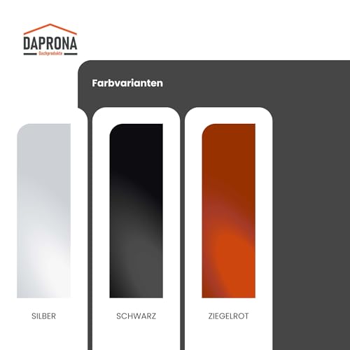 Schneefanggitter Daprona Dach 200cm Schwarz für Schnee- und Wetterschutz
