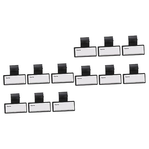 VILLCASE 2sets Handheld Non-Medical Non-Medical Non-Medical Non-Medical Non-Medical Stethoscope Identification Cards Abs Material Tags Portable Name Clips Doctor's Name Tag 6pcs*2