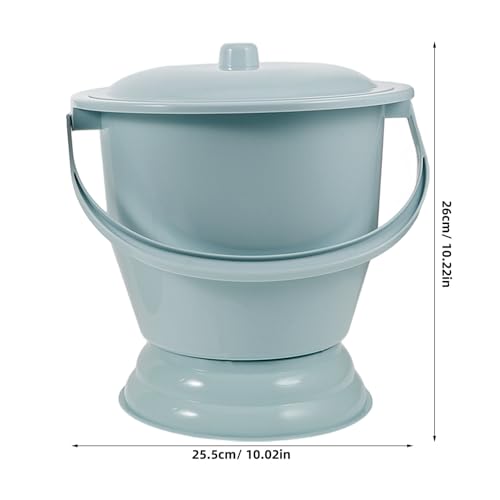 BAZEITFLOW 2個 携帯用蓋付きプラスチックチャンバーポット 軽量コンパクト 実用的な尿瓶 高齢者 妊婦 家用ベッドサイド尿器