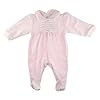 Glamour Girlz Grenouillère tout en un pour bébé garçon en velours plissé de coton super doux
