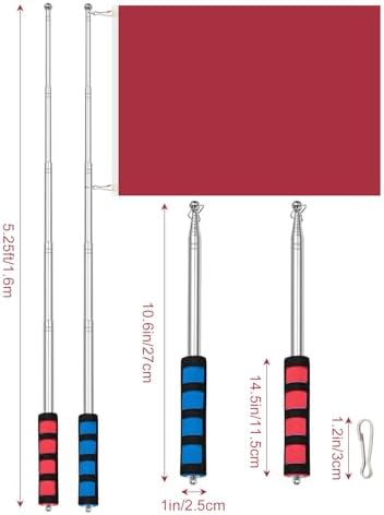 HUIRUSO 2Pcs 6.5FT Flag Pole — view 2