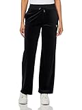 GUESS Womens Eco Couture Straight Long Pant, Jet Black, Medium