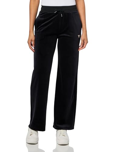 GUESS Womens Eco Couture Straight Long Pant, Jet Black, Medium