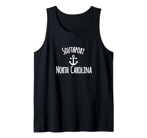 Southport North Carolina Sailing Boating Coastal Boat Anchor Tank Top