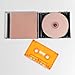 KOMBIUDA 4pcs Blank Cassette Tape Wall Decor - Artistic Display & Home Decoration - Retro Empty Tape Shells for DIY Audio Recording & Parties