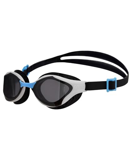 ARENA Air-Bold Swipe Unisex-Schwimmbrille für Erwachsene, Taucherbrille mit Breiten Gläsern, Swipe Anti-Beschlag-Technologie, UV-Schutz, Verstellbarer Riemen, Air Seals