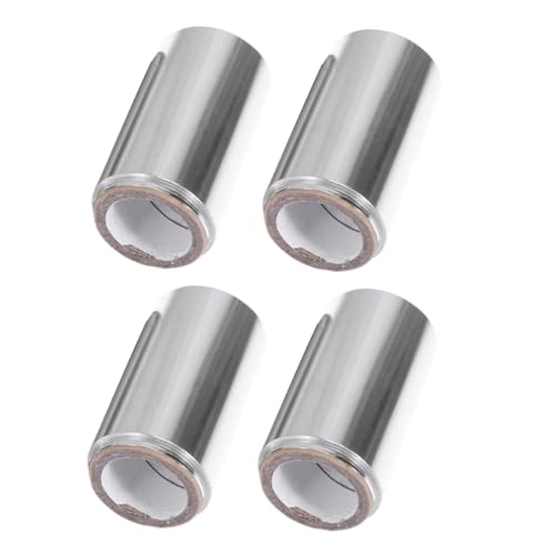 Healeved Deep Conditioning Hair Perm Foil 4 Rolls Tin Foil Roll Heat Foil for Professional Coloring and Highlighting
