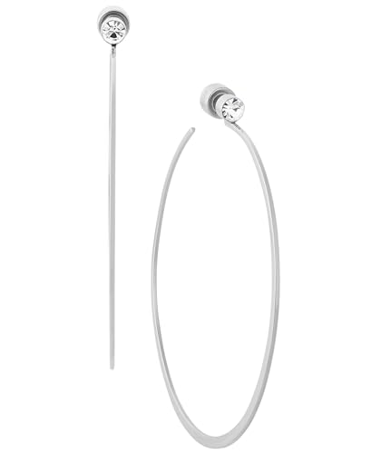 Michael Kors Silver-Tone Hoop Earrings; Huggie Earrings; Stainless Steel Earrings; Jewelry for Women2