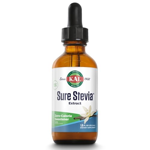 KAL Pure Stevia Extract, Vanilla, 1.8 Fluid Ounce