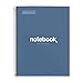 Miquelrius - Quaderno A4, Notebook Emotions, 80 Fogli da 90 g/m², Righe Orizzontali 7 mm, 1 Striscia di Colore, Spirale Microforata, Taccuino a Righe, Copertina Extra Rigida, 4 Fori, Blu Navy