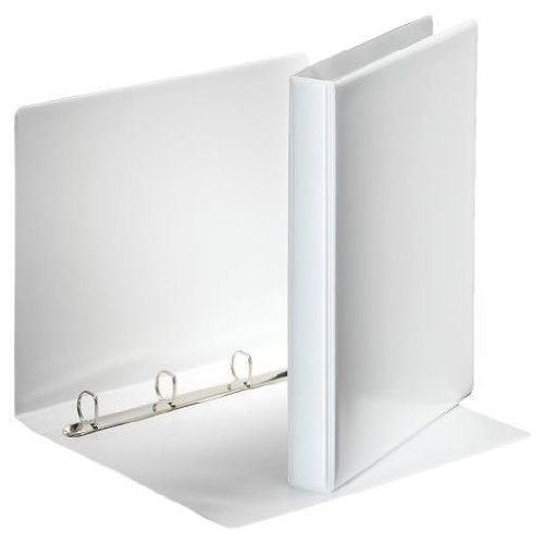Esselte Ring raccoglitore a Anelli, con tasche, A4, PP, 4 Anelli, 20 mm, colore: bianco
