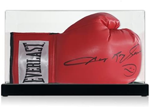 Exclusive Memorabilia Sugar Ray Leonard Signed Boxing Glove. Display Case