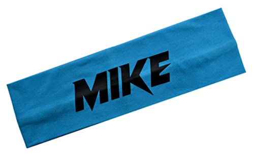 Funny Girl Designs Custom Headband Personalized with Your Vinyl Text and Colors of Choice - Cotton Blend Headwrap (Turquoise)