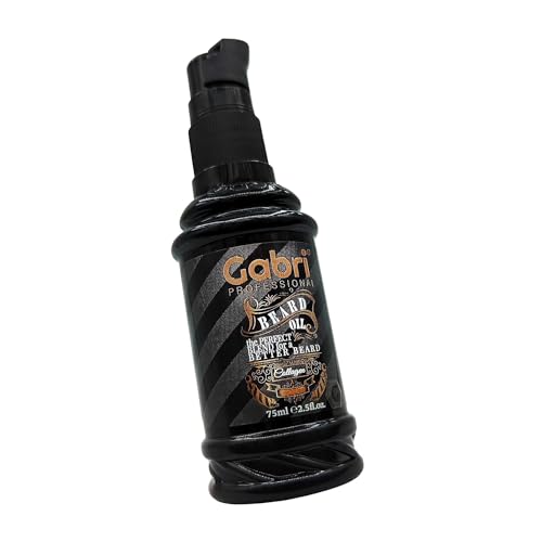 Gabri Beard Oil 75ml, Beard Growth & Care Set for Men with Jojoba Oil, Rich in Natural Omegas & Vitamin E,Premium Nourishes, Moisturiser, Softener and Grooming Care Set, Reduces Irritation (Collagen) - Image 5
