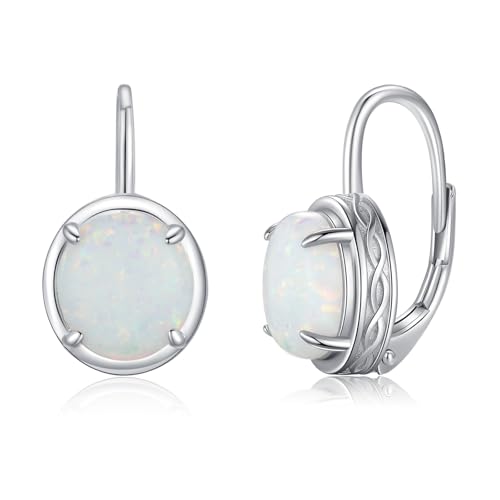 925-Sterling-Silver-OpalTurquoise-Leverback-Earrings-for-Women