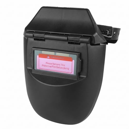 Zasilana energią słoneczną automatycznie przyciemniająca, podnoszony kask spawalniczy, 92 x 42 mm zaciemniająca maska przeciwpotowa z klapką, osłona przeciwpotowa True Color Lift, kask spawalniczy Wig
