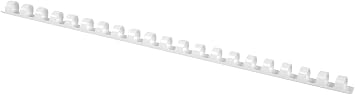 Binding Combs Office Products A4 14mm 115 Sheets 100 Pcs White/Presentation/Type-21 Rings/Kind-Spiral/Material-Plastic/Colour-White/Format-A4 / Size-14mm