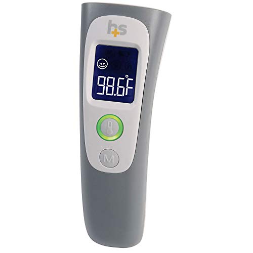 Non-Contact Infrared Digital Temporal Thermometer by HealthSmart - Accurate Temperature Reading in Seconds