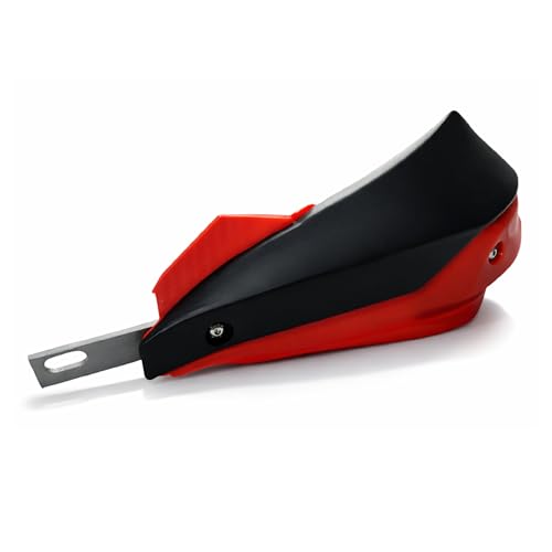 Image of Universal Motorcycle Hand Guard Wind Protector | Durable ABS Handguards for All Bikes Model (Black /Red)