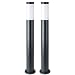 Produktbild etc-shop Stehleuchten Außen Edelstahl | Standleuchte, Sockelleuchte, Standlampe, Wegleuchte | Anthrazit | Höhe 80 cm | 2er Set