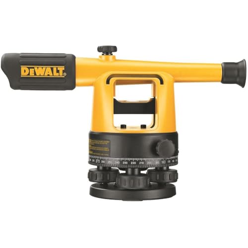 DEWALT Transit Level, Surveying Tool with Tripod and Rod, 20X Magnification (DW090PK) thumbnail 4