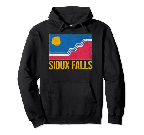 SIOUX FALLS SOUTH DAKOTA - Bandera Sudadera con Capucha