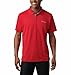 Columbia Men's Utilizer Short Sleeve Polo, Mountain Red, Medium