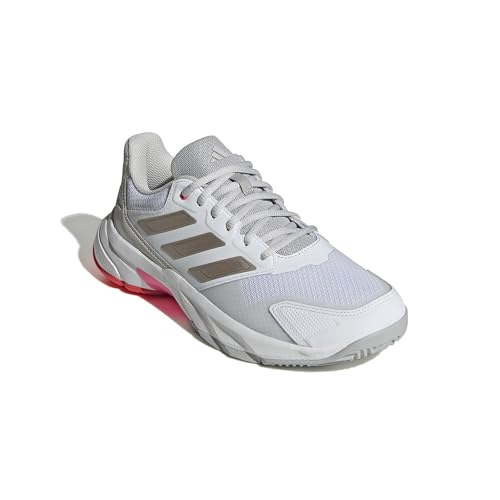 Image of adidas Womens Courtjam Control 3 Tennis Sneakers Shoes - White