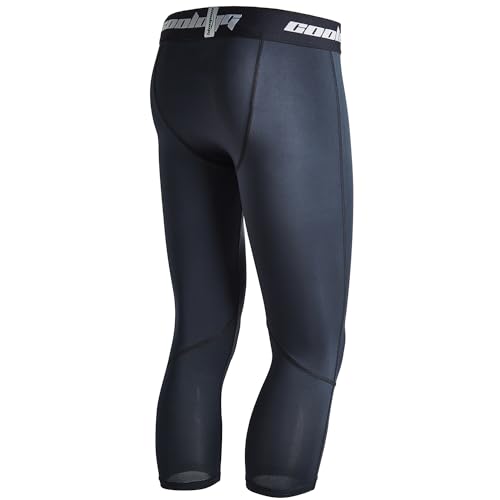 COOLOMG Mens Leggings Quick Dry Youth Compression Pants Sports Tights Basketball Base Layer2