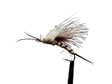 Trockenfliegen CDC Stonefly, 3er Set (Hakengrösse 12)