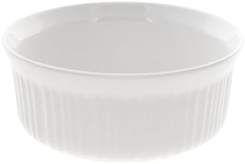 Corningware FS1 2.5 Qt/ 2.35L Round French White Casserole Dish (2-Pack) - Made in USA - Thumbnail 3
